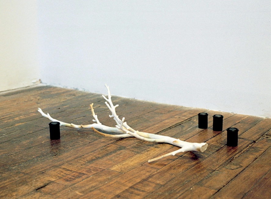 Resting branch #1, 2003, glazed terracotta, variable dimensions