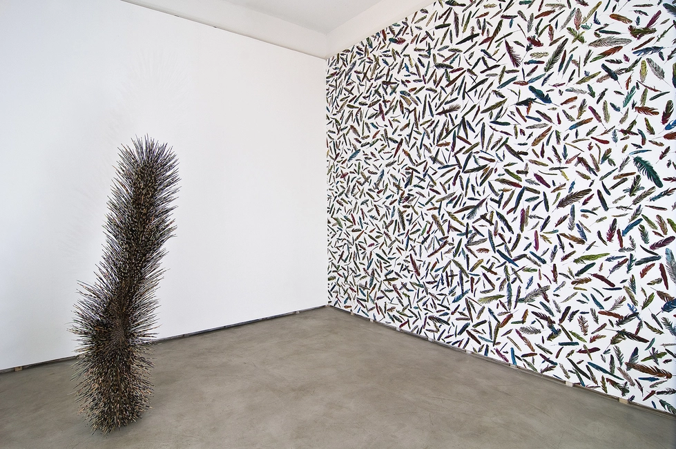 Jay Heikes, The Material Mine, 2011, installation view at Federica Schiavo Gallery. Photo: Giorgio Benni