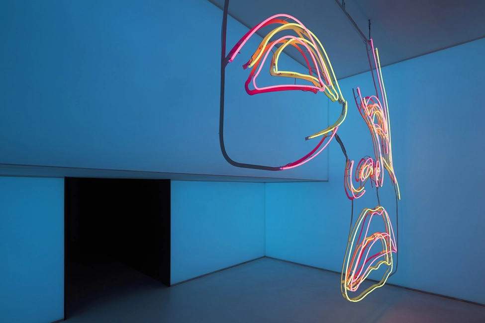 Patrick Tuttofuoco, Materia Esotica, 2025, Neon Light, 450 x 400 cm; photo: Sara Magni